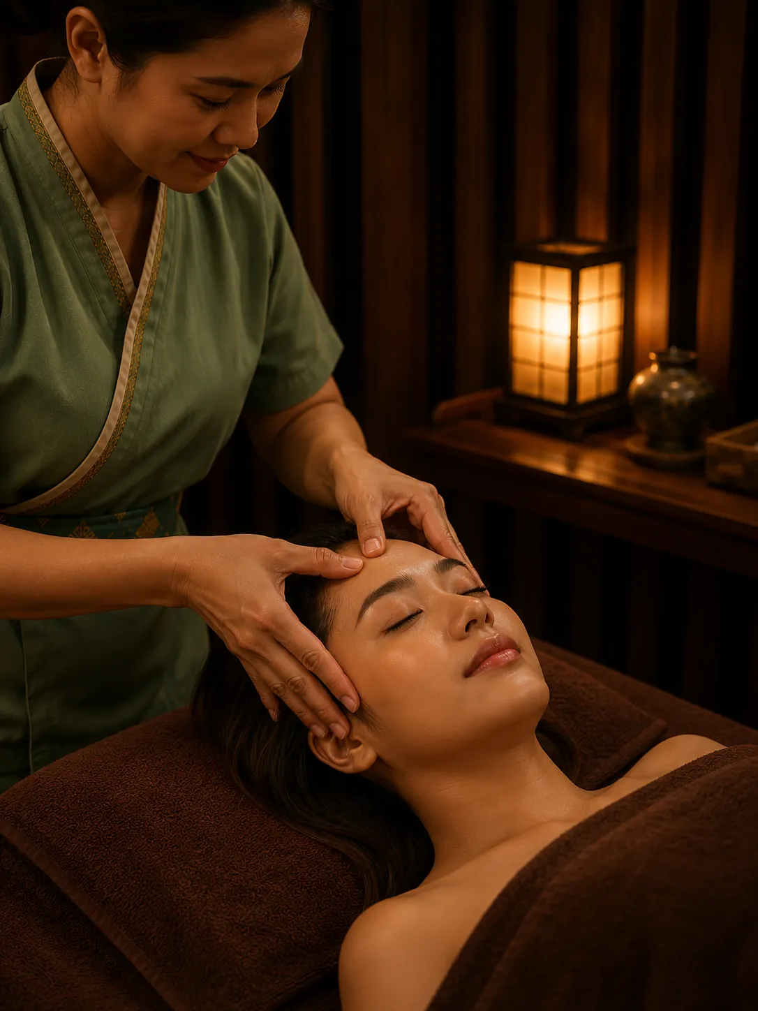 Facial acupressure (totok wajah)