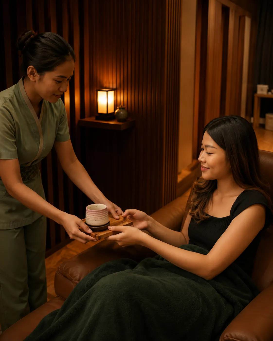 Welcome drink after your treatment